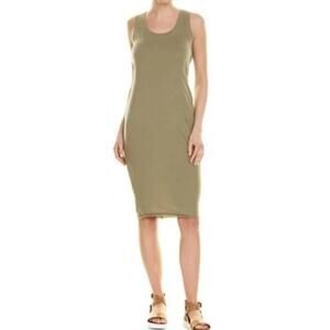 Nation LTD Salma Sleeveless Twisted Back Midi Dress in Green Casual Women's XS